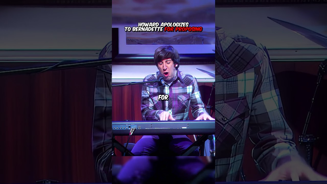 Howard apologizes to Bernadette for proposing 💍