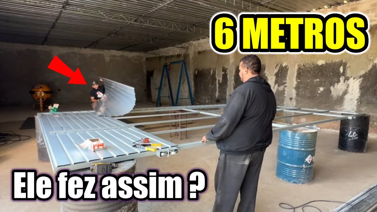 PORTÃO DO GALPÃO DO PASSAROTE tá PRONTO ✅