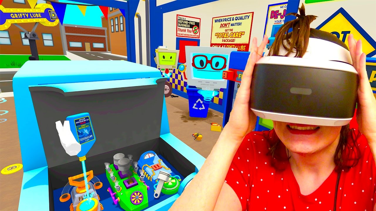 LE PIRE GARAGE DU MONDE ! JOB SIMULATOR EN RÉALITÉ VIRTUELLE PS VR #4 - NADEGE CANDLE