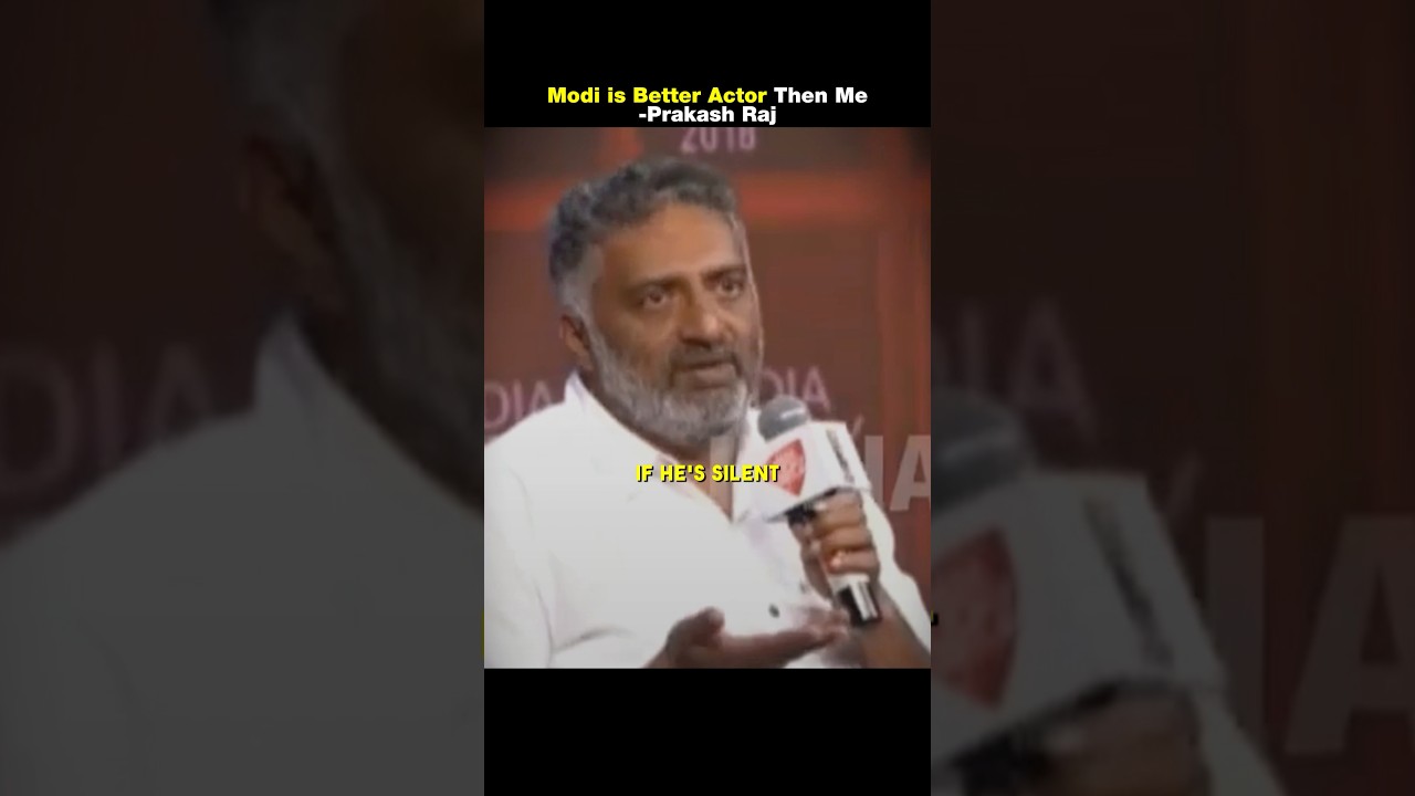 Modi is Better Actor Then Me 🤯 | Prakash Raj