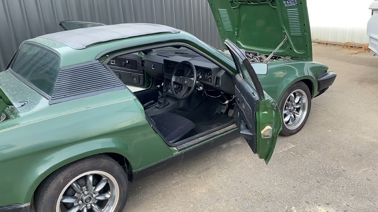 Green TR7v8 walk around