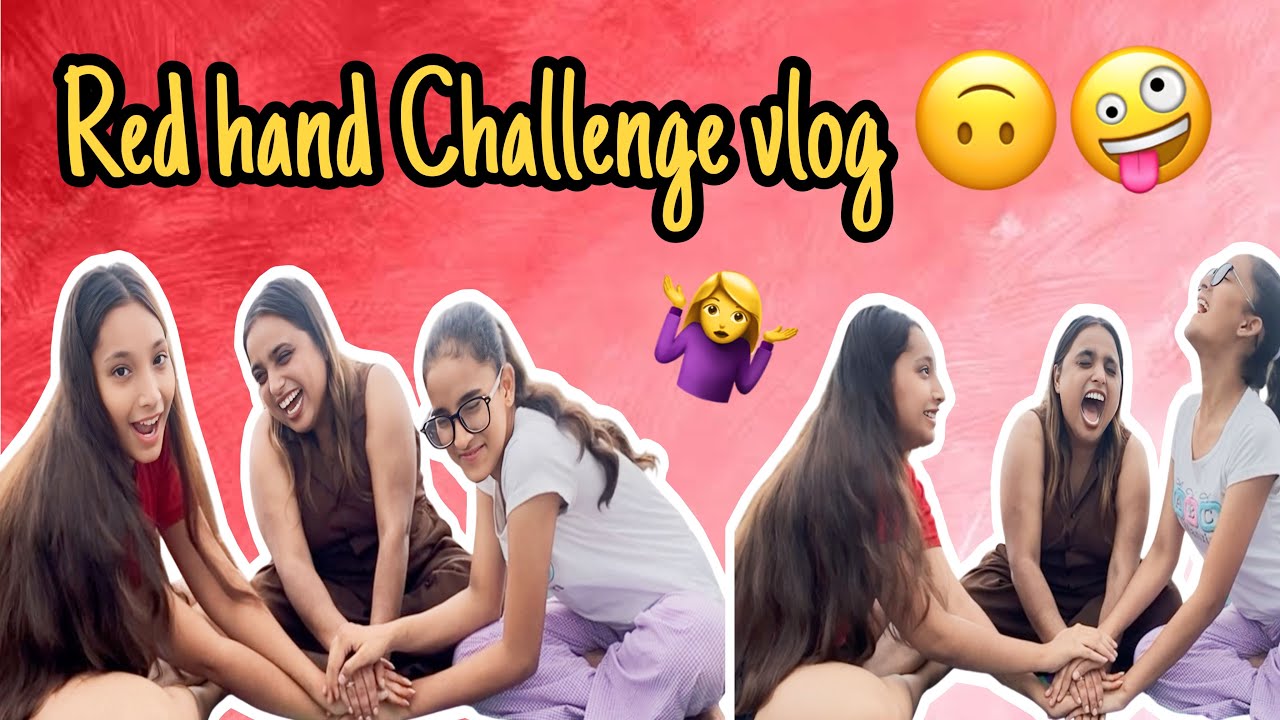 RED HAND CHALLENGE VLOG 🤪🙃|| funny vlog 🤣 @prabhjoshuvlogs 