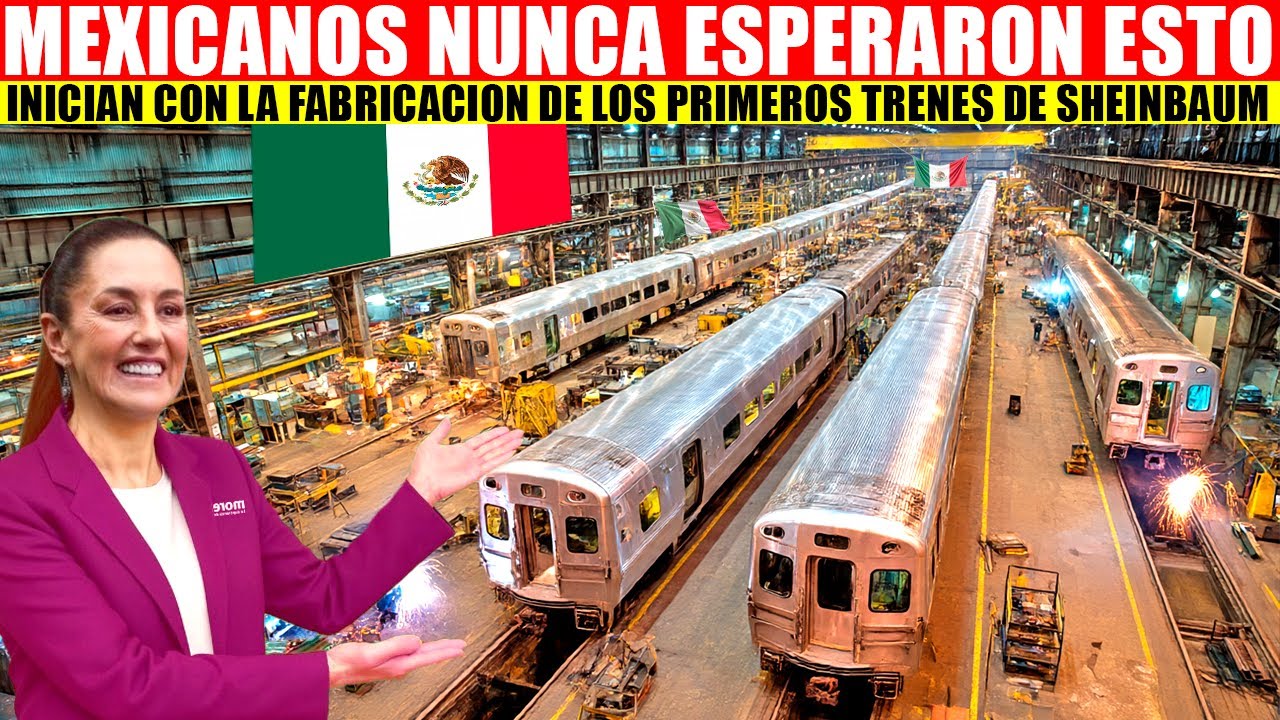 🇲🇽🦅MIRA:SE HACE REALIDAD EL SUEÑO MEXICANO, ASI SE VEN LOS NUEVOS TRENES DE SHEINBAUM.
