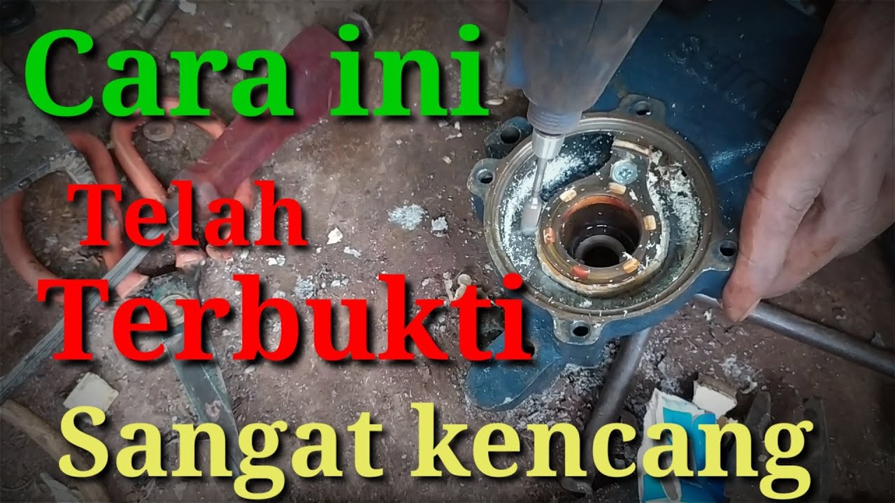 Woww!!!! AMPUH Terbukti  sangat kencang, dengan cara ini  pompa Shimizu tipe 128 ,