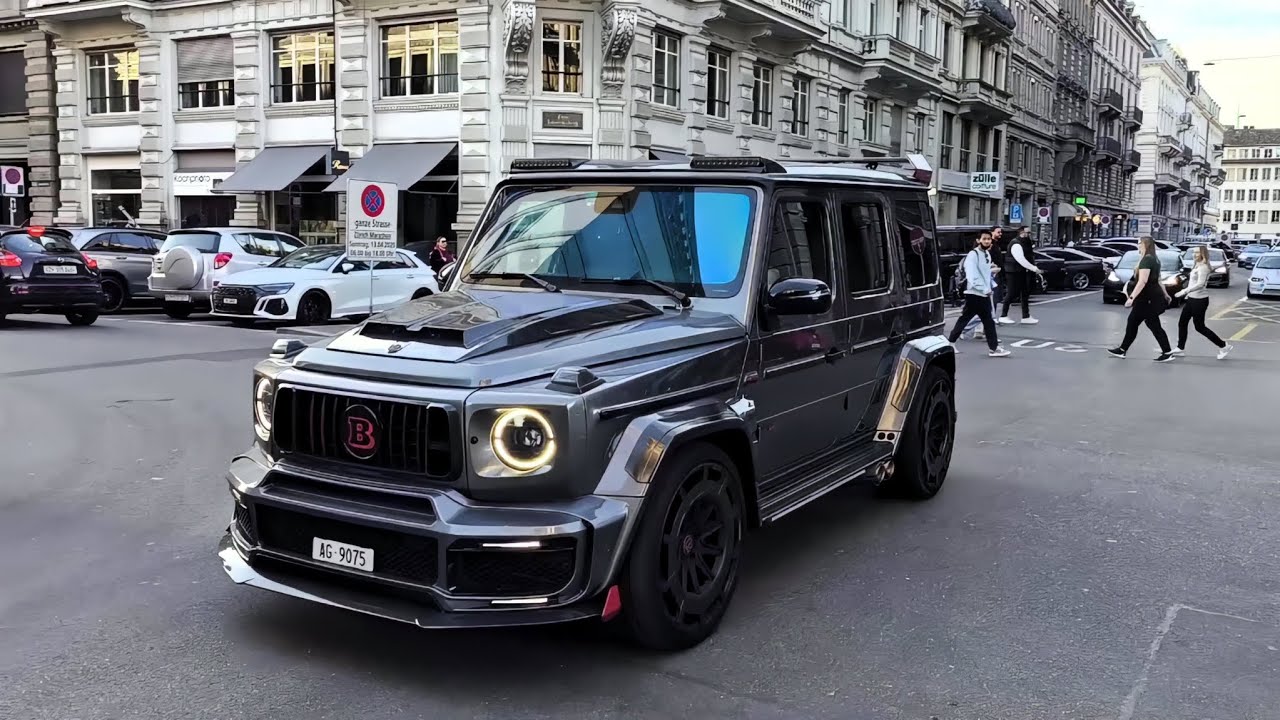 Crazy cars in Zurich Pt.1 Tecnica, Liberty Walk M4 & M3, SF90, Aventador SV, S, BRABUS G900, 812GTS 