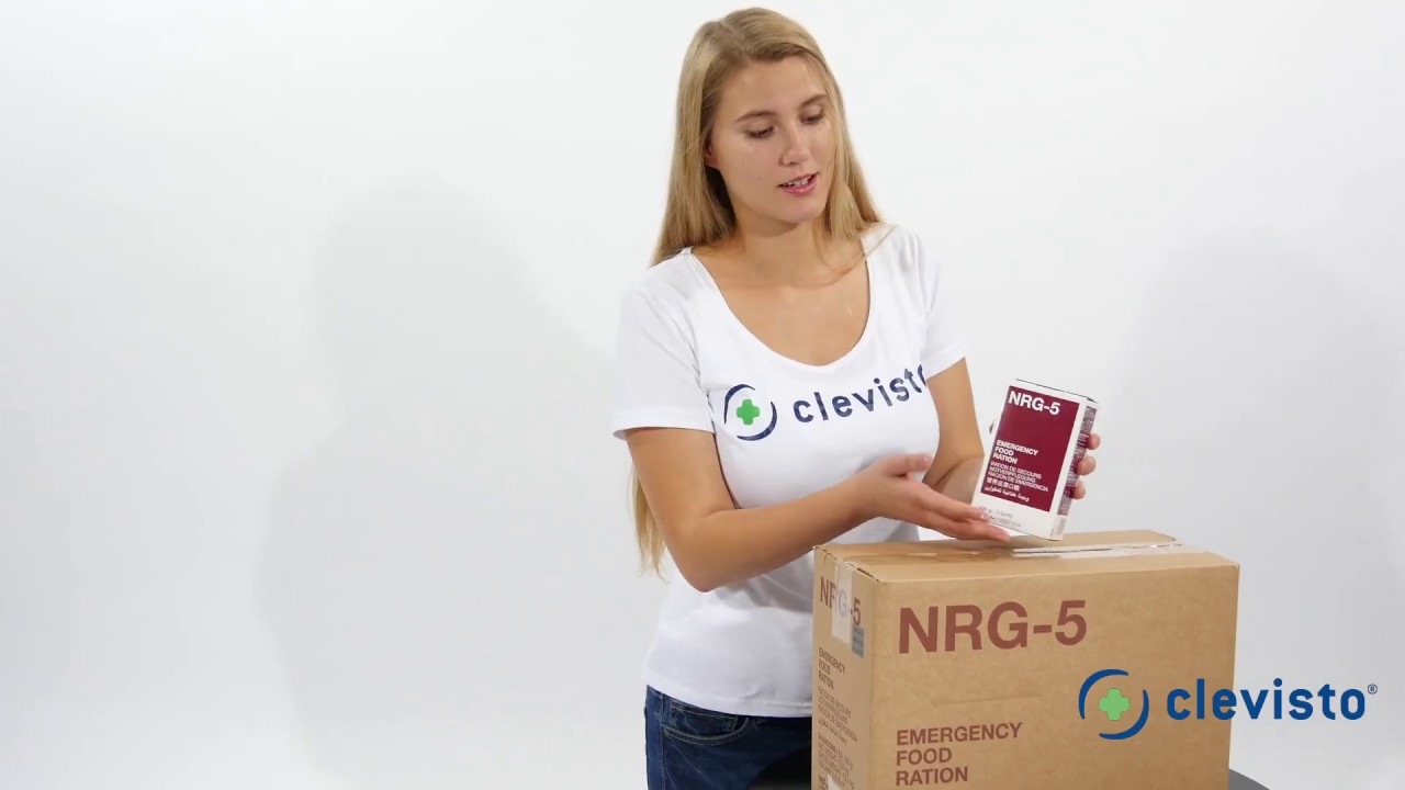 NRG-5 Notverpflegung mit 2300 kcal, 9 Riegel (MINDEST-haltbarkeit 20 Jahre)