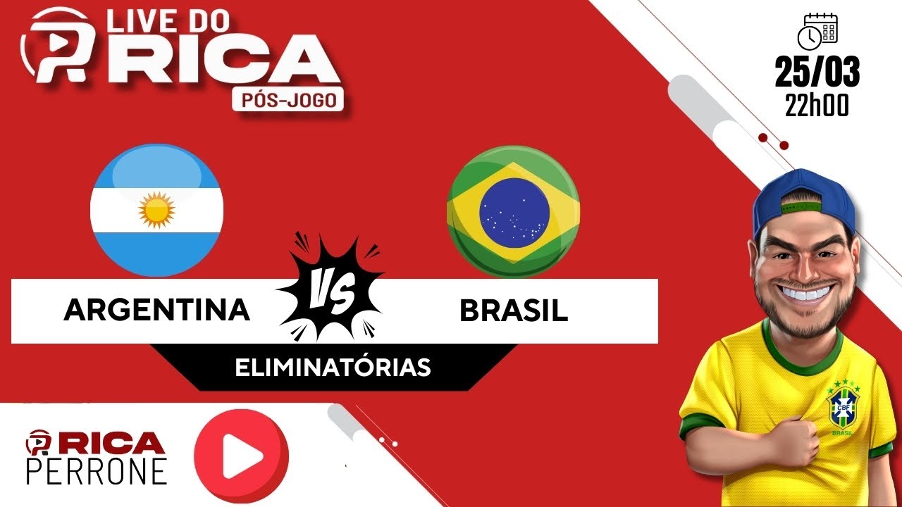 Live pós jogo - Argentina x Brasil