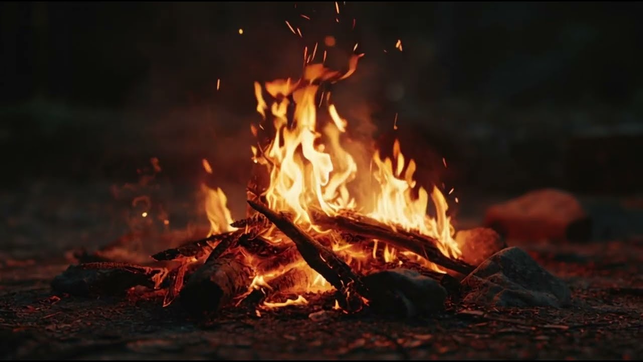 5 Minutes Campfire Meditation – Deep Relaxation & Fire Sounds 5분 불멍