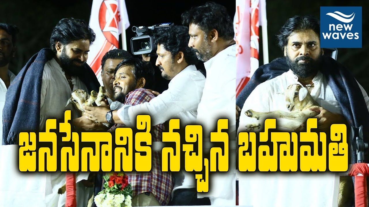 A Delightful Gift For Pawan Kalyan At Chittoor Public Meeting | Janasena Party | New Waves