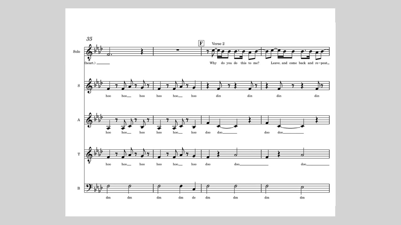 Hammer to the Heart (Teddy Swims) - SATB A Cappella