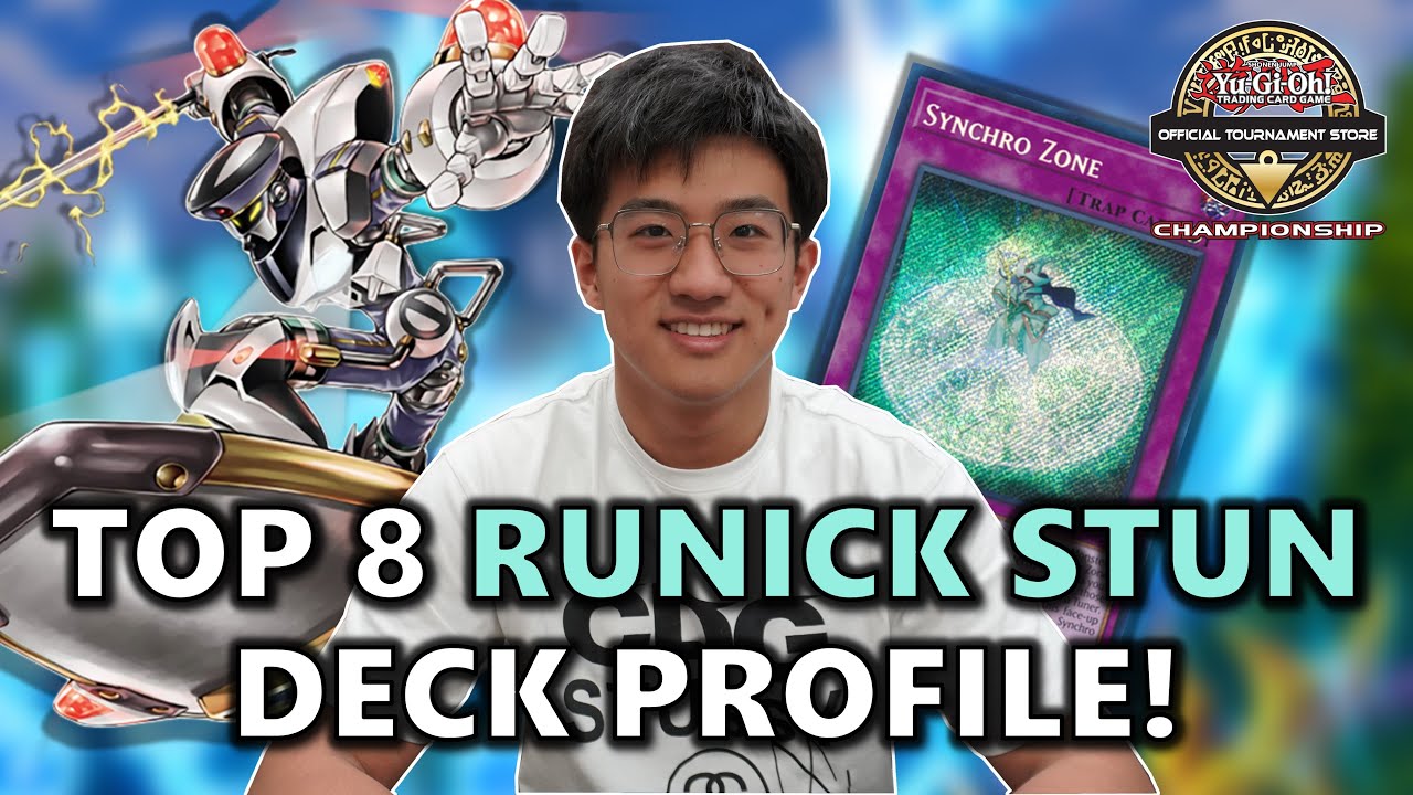 TOP 8 OTS Championship Runick Stun Deck Profile! | Cheapest Way to Beat Fire King Snake Eye!
