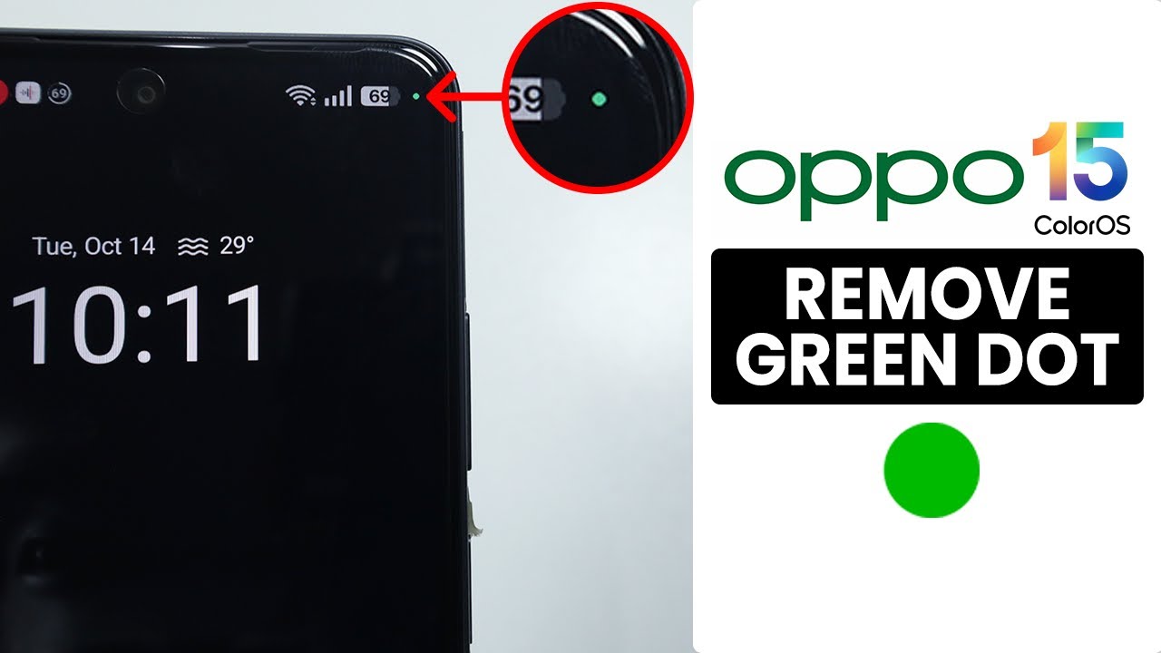 [ColorOS 15] Как убрать зеленую точку на ЛЮБОМ телефоне Oppo — Отключить зеленую точку