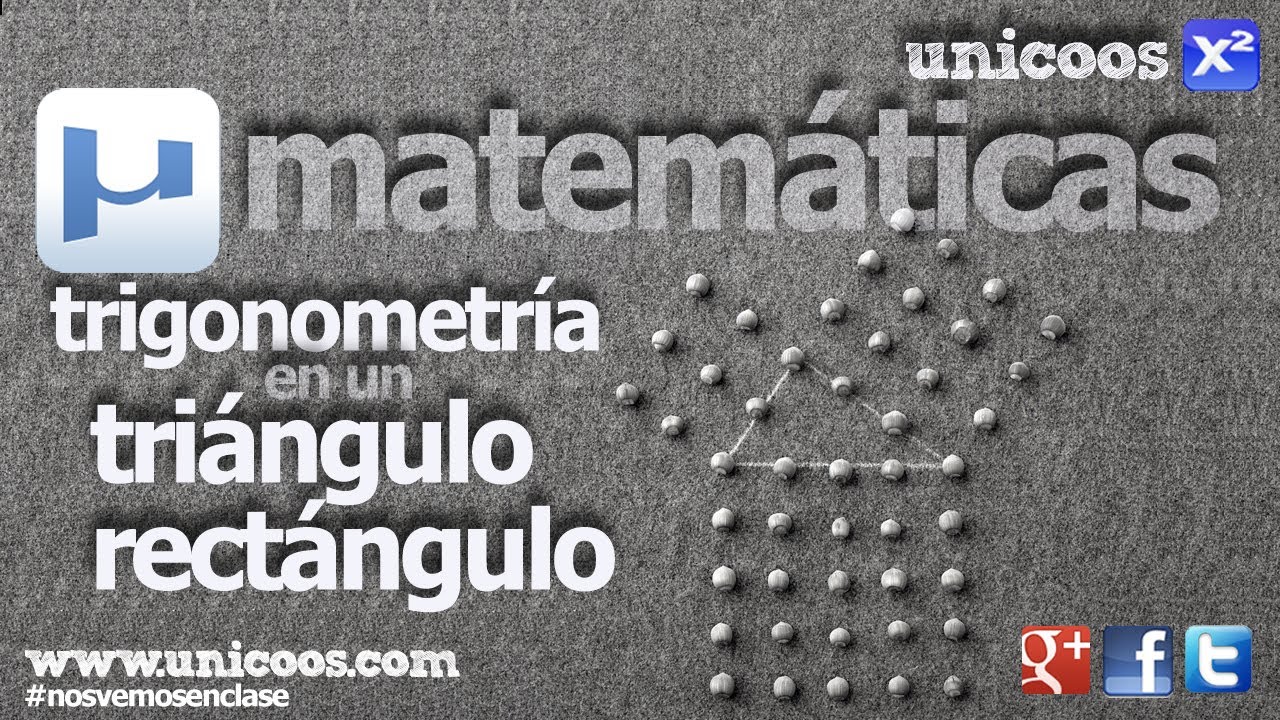 Trigonometria - Resolucion de un triangulo rectangulo 4ºESO