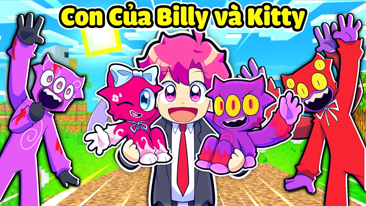 TỔNG THỐNG HIHA BẤT NGỜ KHI BILLY VÀ KITTY CÓ CON TRONG MINECRAFT*CON CỦA KITTY VÀ BILLY 😱🤩