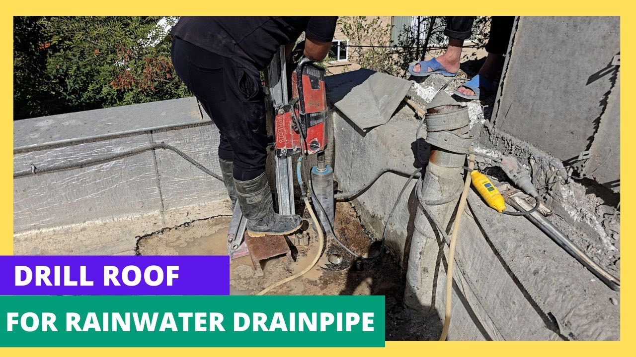 How to Drill Roof for a Rainwater Drain Pipe | Step-by-Step Guide for Fixing Drainage Issues