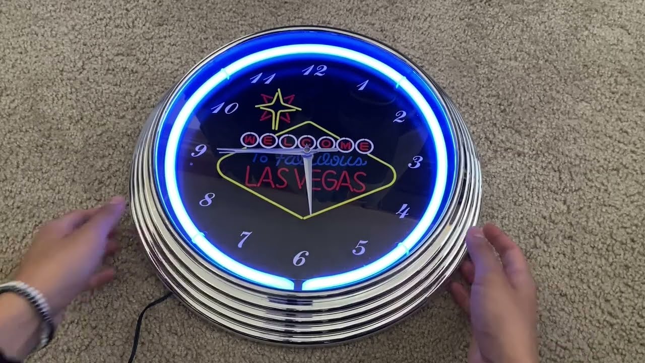Las Vegas Sign Neon Clock Showcase