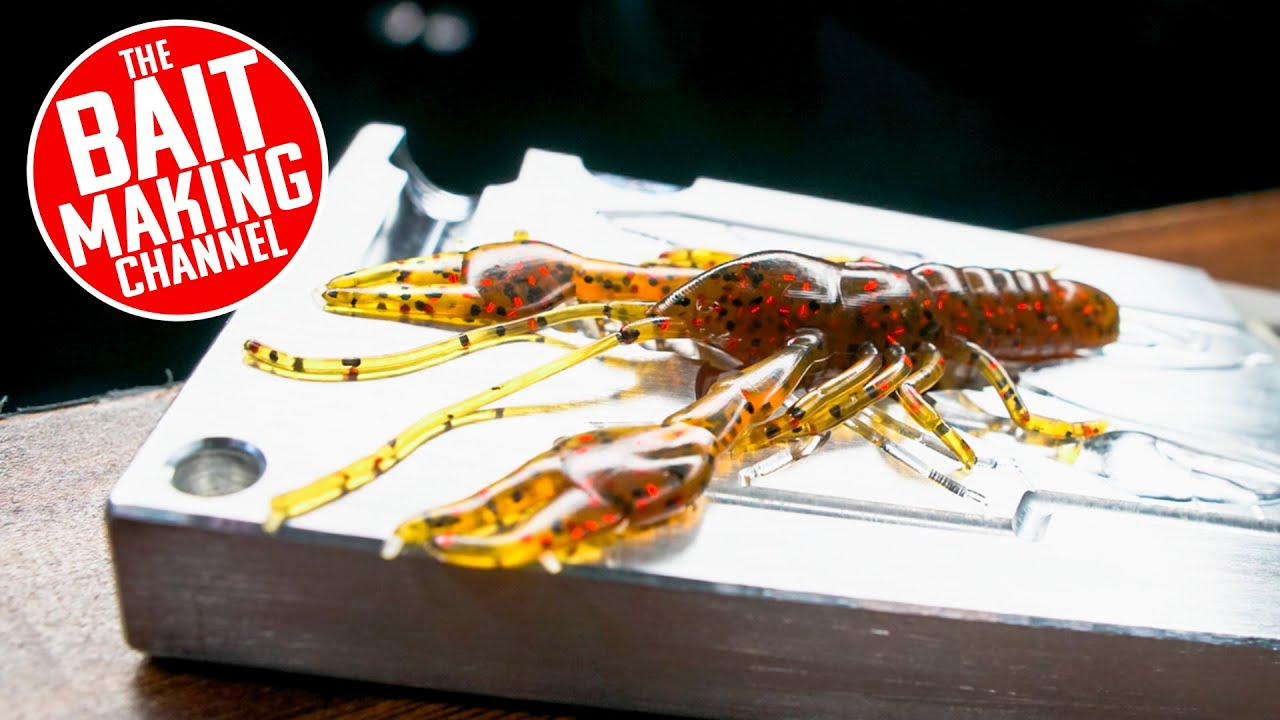 Making a REALISTIC Craw Bait for Spring Bass Fishing (iCRAW MOLD)