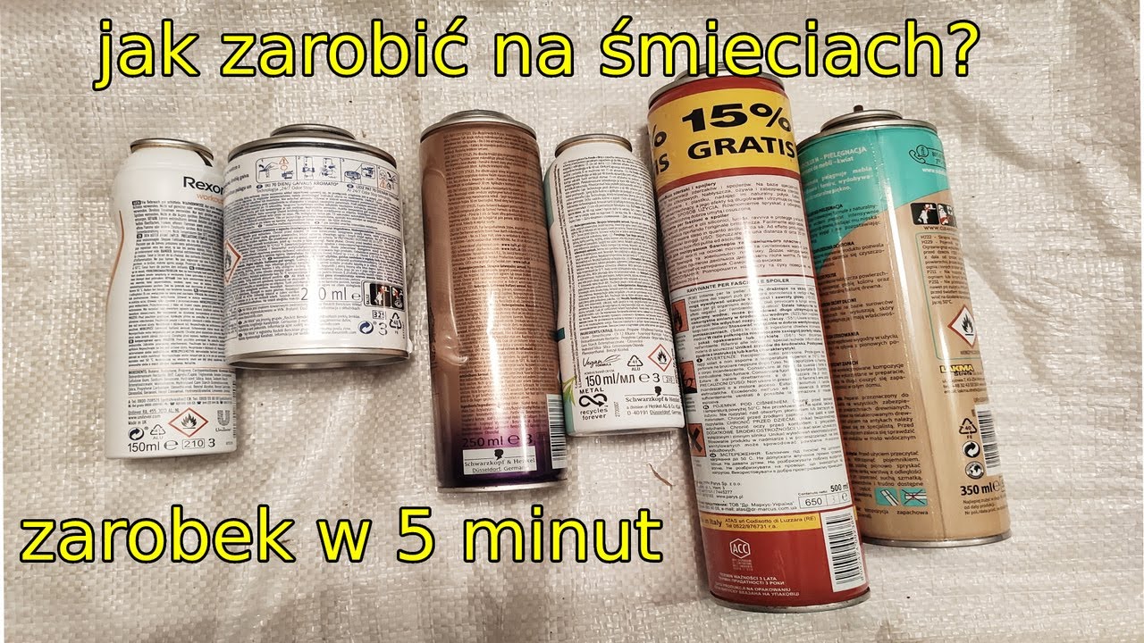 Co zrobić z puszkami po dezodorantach? dezodoranty na złom | jak zarobić na śmieciach?