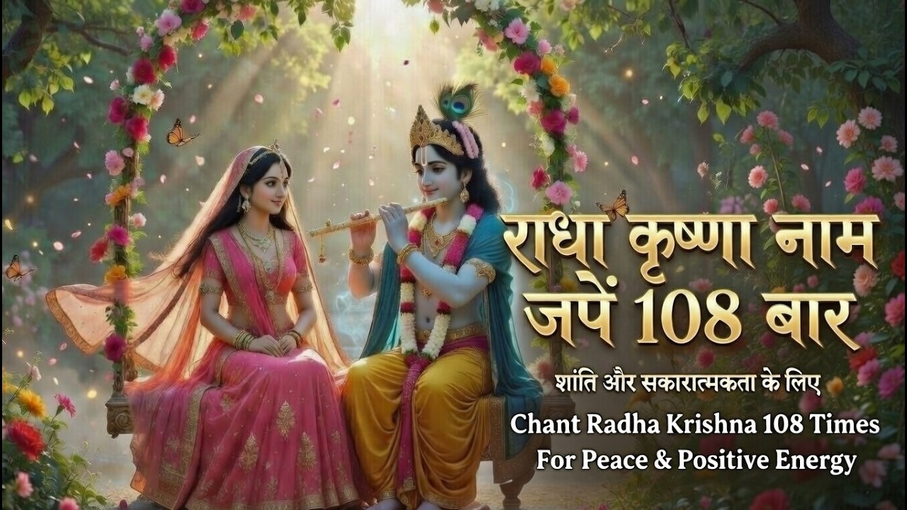राधा कृष्णा नाम जप 108 बार | हर मनोकामना पूर्ण | Radha Krishna Name Chant. Fulfillment of All Wishes