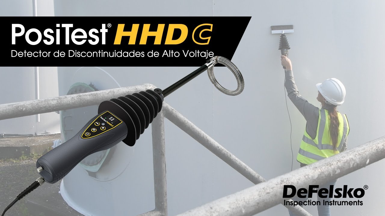 Cómo hallar discontinuidades con el Detector de Alto Voltaje CC PosiTest HHD C