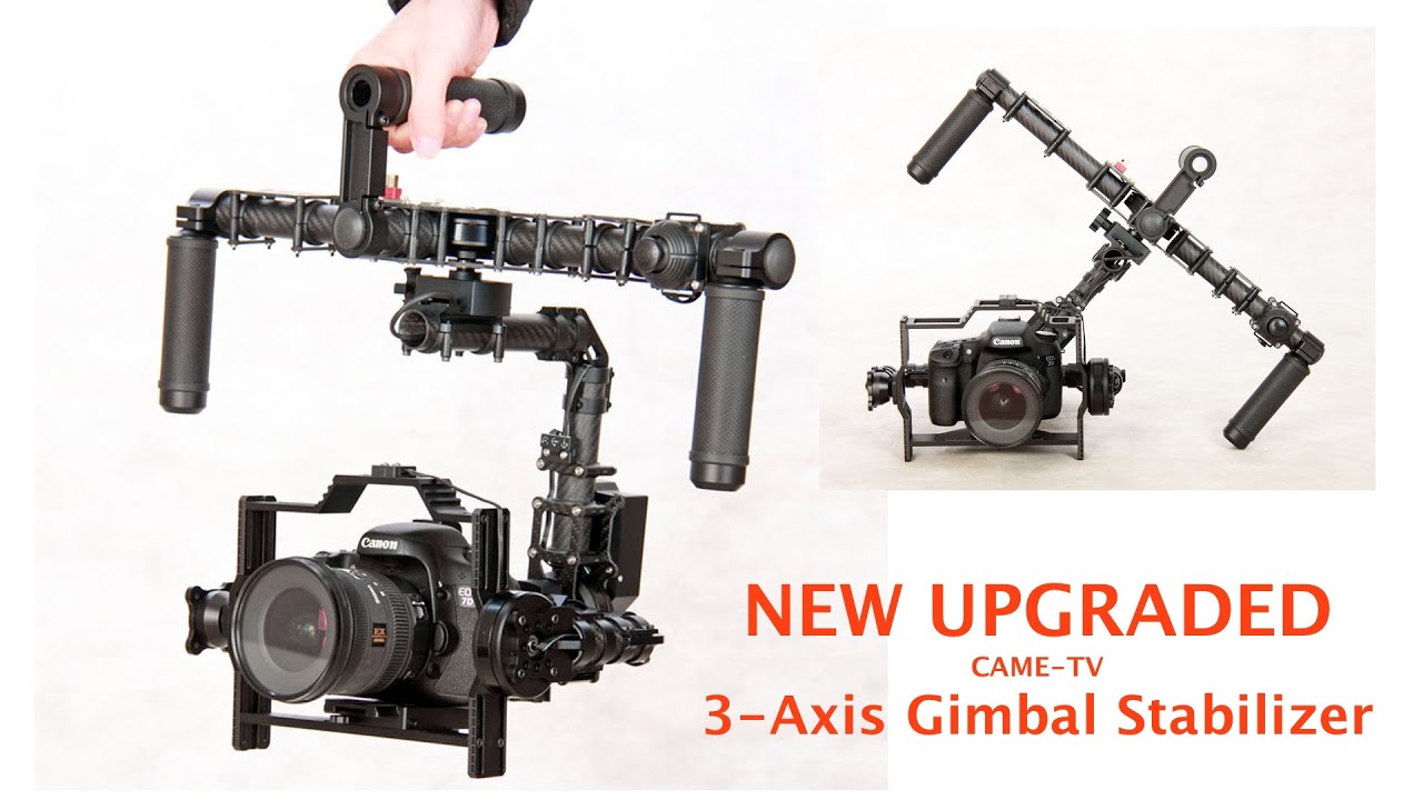 NEW Upgraded CAME-TV 7800 3-Axis Gimbal Model with Case + Gimbal Stand