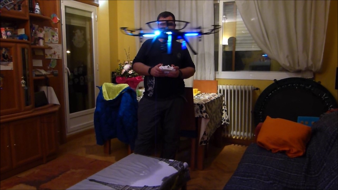 Bugs 3 MJX Vuelo de prueba en casa, Flight test at home
