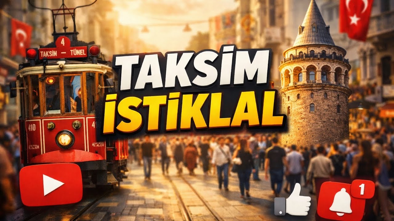 Dünyanın Gözbebeği İstanbul Taksim'de Gezinti..
