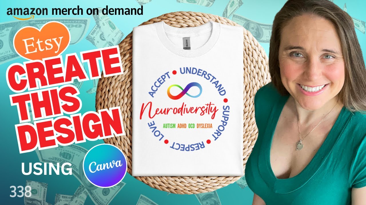 Make Circular Text Designs That Stand Out - Canva Design Tutorial For POD - Plus 5 Bonus Niches🔥