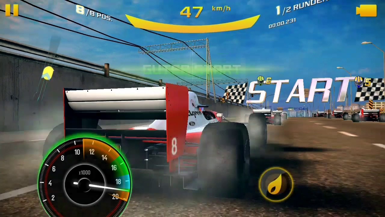 Asphalt 8 Race the new Formula 1 car in Venice