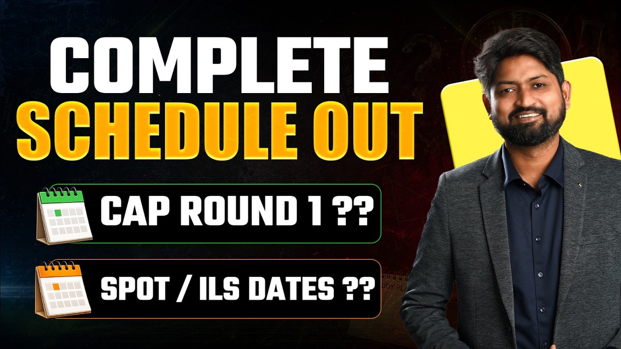 MHTCET 2026 CAP Round Complete Schedule Out | CAP, Spot & ILS Dates Explained | #mhtcet2026