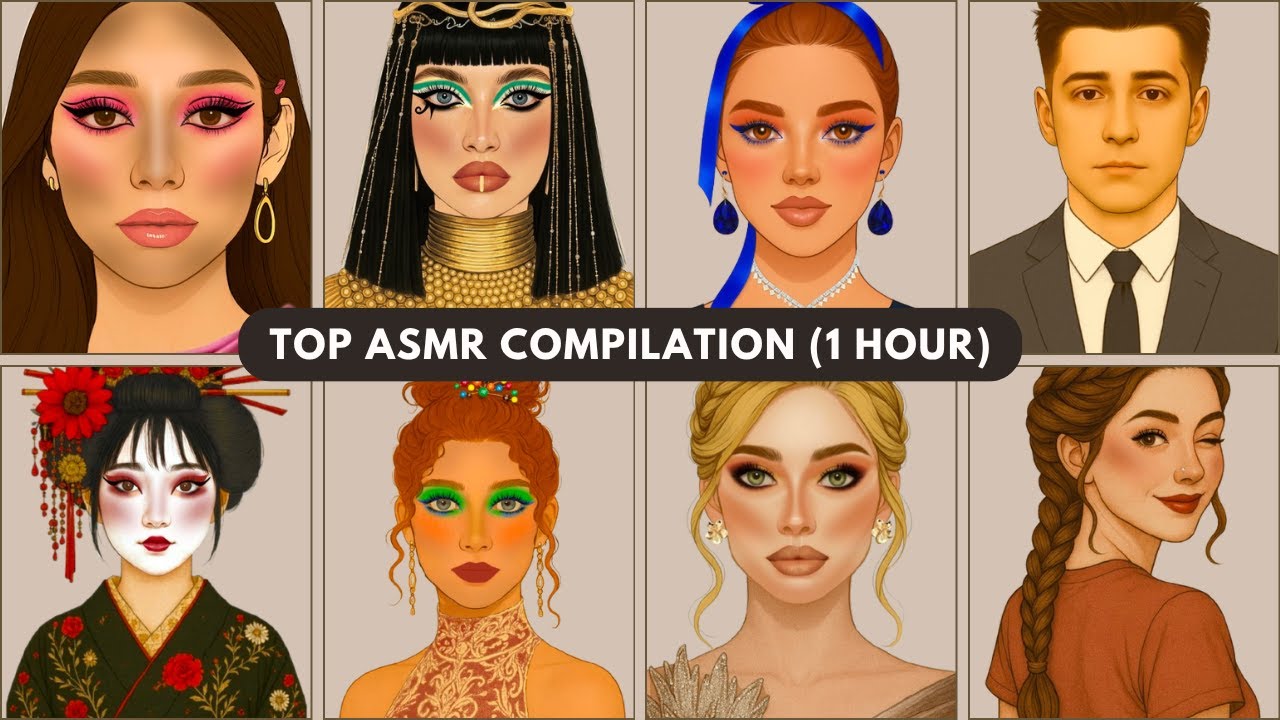 1 Hour ASMR Compilation | Makeup, Massage & Relaxing Transformations