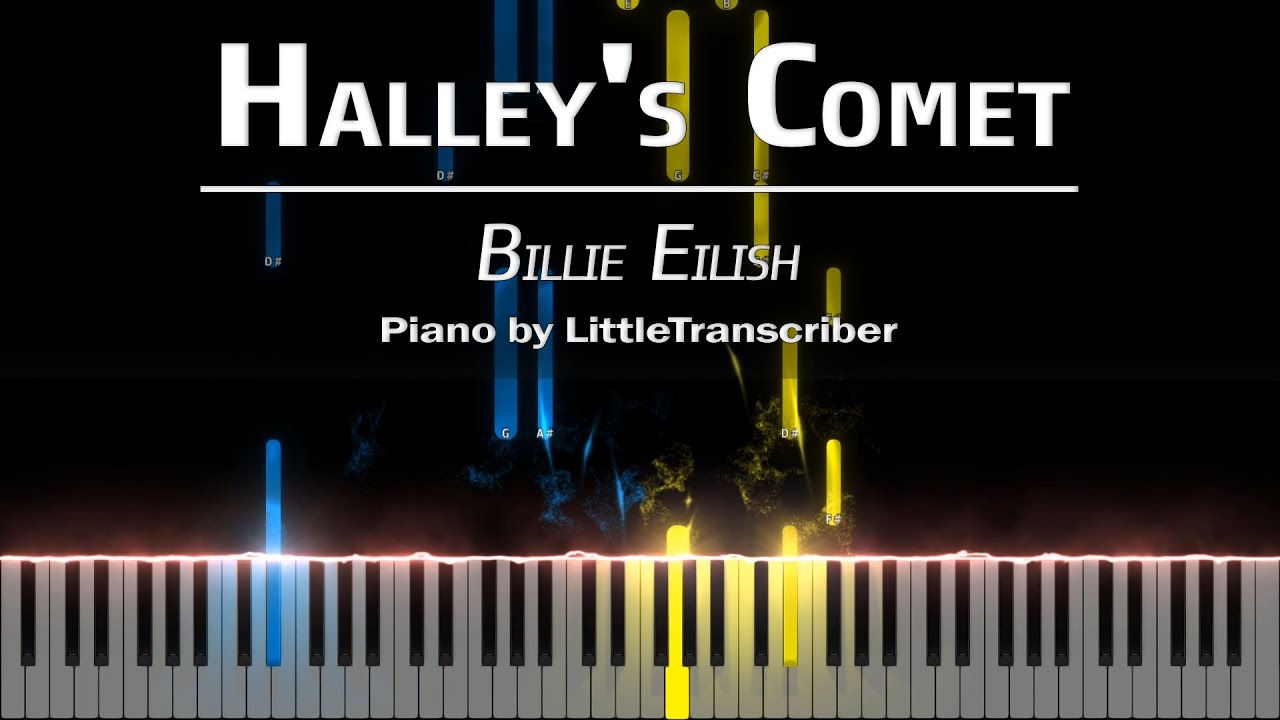 Billie Eilish - Halley's Comet (Piano Cover) Tutorial by LittleTranscriber