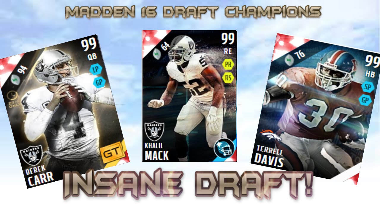 86 OVERALL DRAFT CHAMPIONS! BEST MADDEN 16 DRAFT EVER ON YOUTUBE?!?