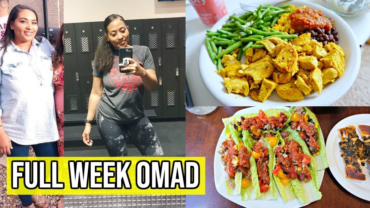 FULL WEEK ONE MEAL A DAY (OMAD)/ EATING MORE TO LOSE WEIGHT! / INTERMITTENT FASTING FOR WEIGHT LOSS