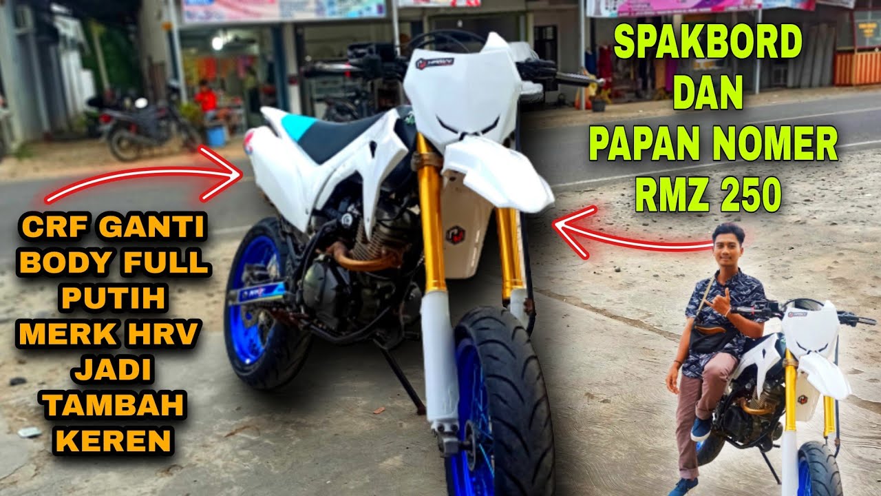 TUTORIAL‼️ Cara Pasang Spakbor Depan RMZ 250 di CRF 150 L dan Body putih Merk HRV