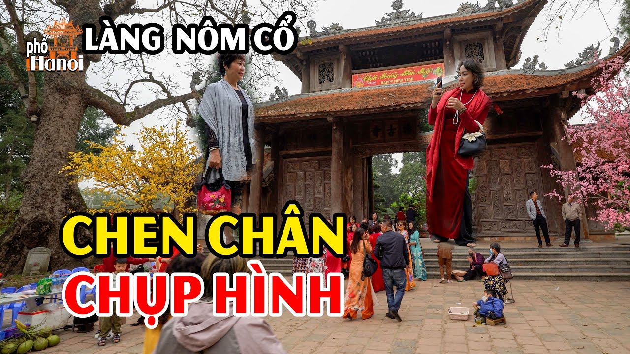 Người Người Đổ Xô Đi Vãn Cảnh Làng Nôm Cổ Nổi Tiếng Hưng Yên Chen Nhau Chụp Hình Vì Cảnh Đẹp #hnp