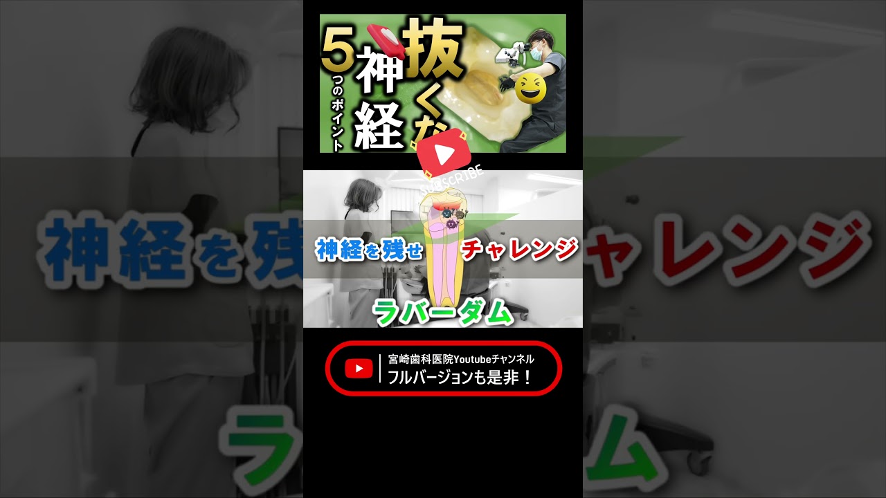 【神経取ったら歯が折れる！】その予防策、５つのポイントとは？　歯の神経を残す・温存する治療とは？ #宮崎歯科医院