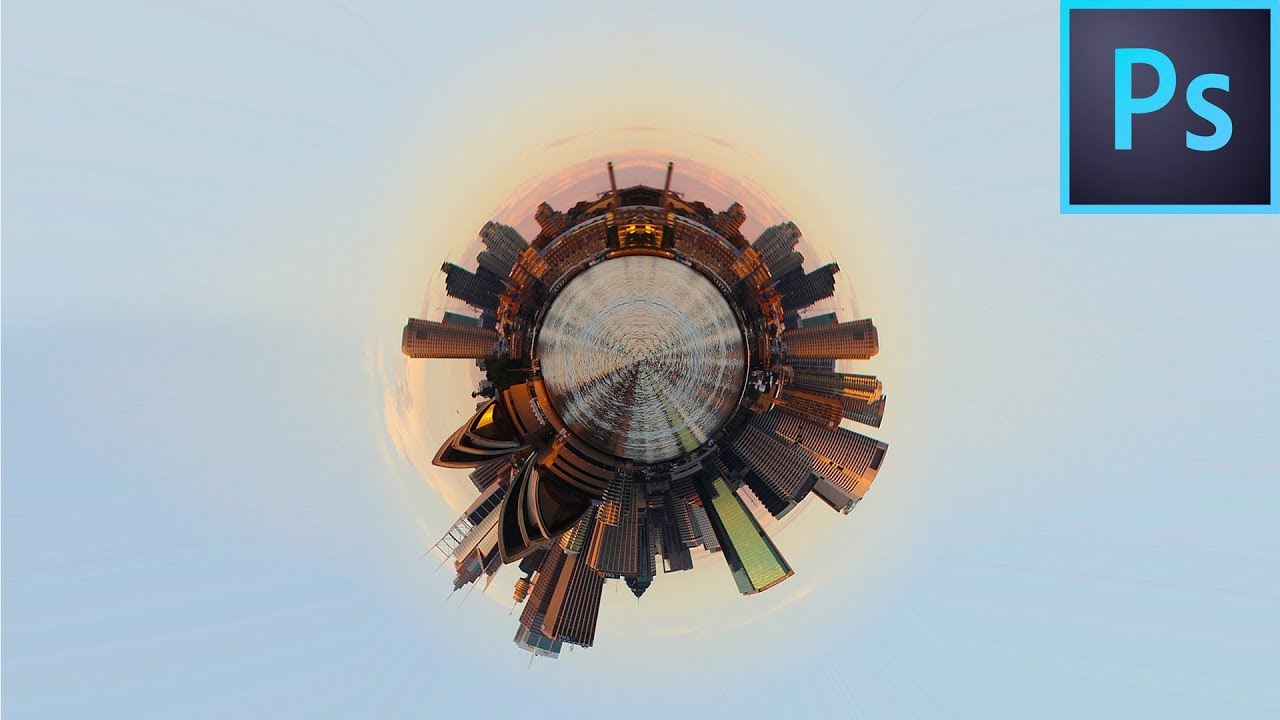 How to create Circle Photograph - Tiny Planet in Photoshop | Easy Method