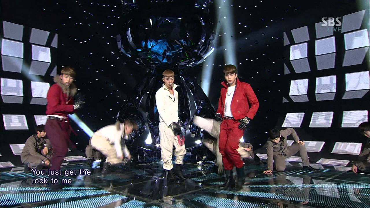 B.A.P [One Shot] @SBS Inkigayo Популярная песня 20130217