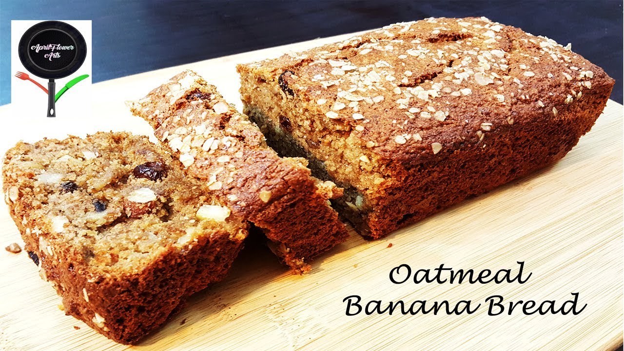 Oatmeal Banana Bread| Easy Snack Cake| Gluten-free Recipe