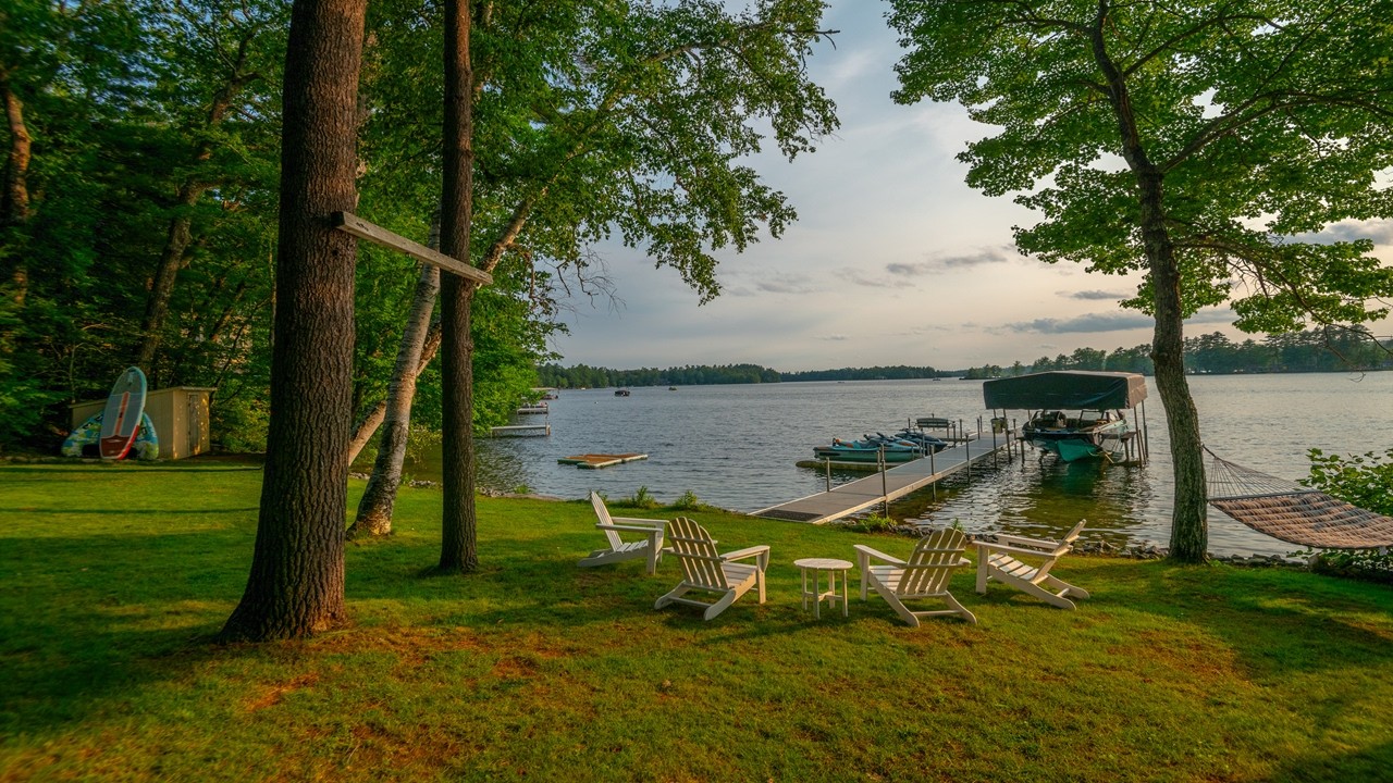 Exceptional Lakefront Living with Private Dock | Gray, Maine