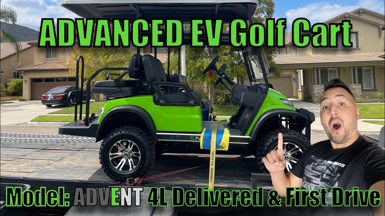 NEW Advanced EV Advent 4L Golf Cart Best For Budget w/Lithium Battery, USB, 6 Inch Lift, & MORE!