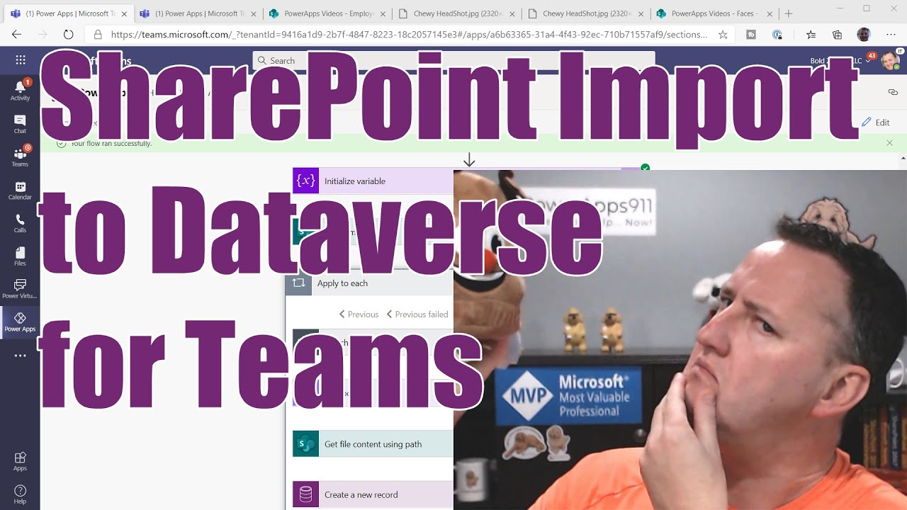 Импорт SharePoint в Dataverse для команд с помощью Power Automate