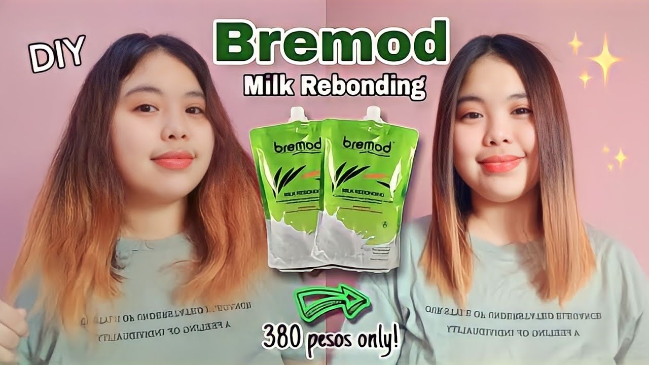 HOW TO REBOND HAIR AT HOME using Bremod Milk Rebonding (DIY) - Shaina Lacorte