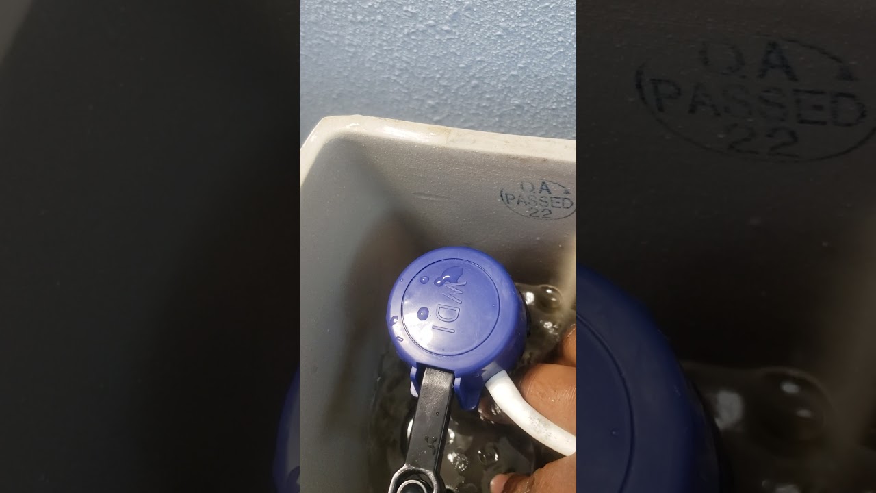 running waterridge dual flush toilet fix