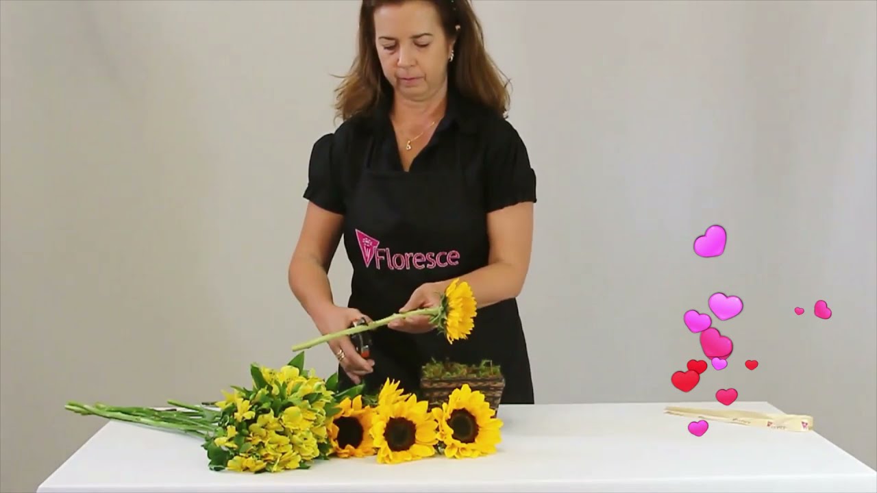 Veja como se Faz um Lindo Arranjo de Girassol | Floresce