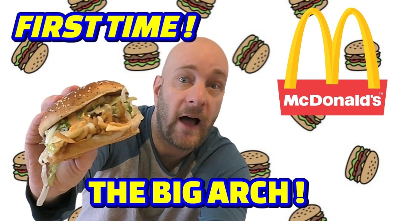 My first BIG ARCH from McDonald's! 🍔 FIRST TIME 🍔 REACTION & REVIEW!