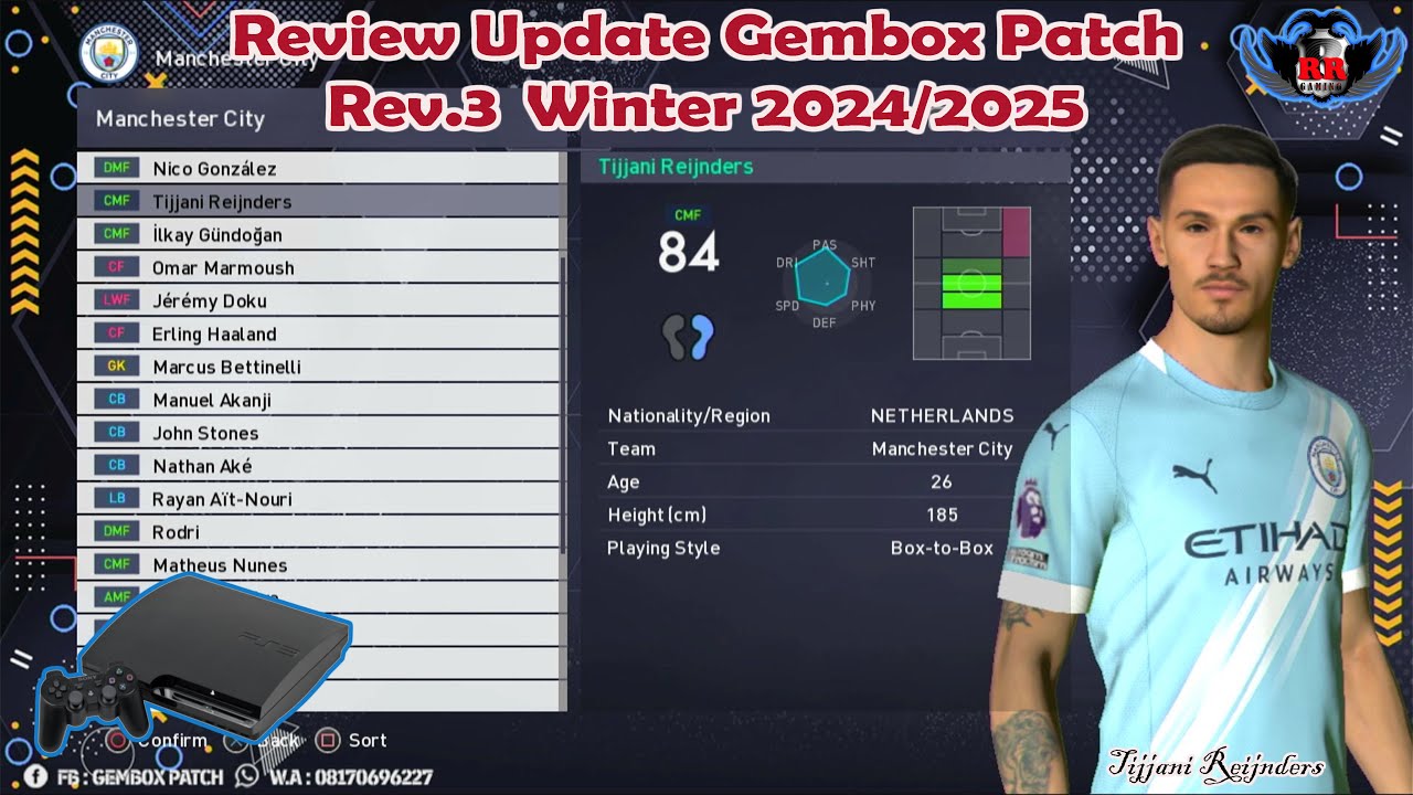 Review Update PES Gembox Patch Winter 2025 Rev. 3 PS3 CFW/OFW HEN