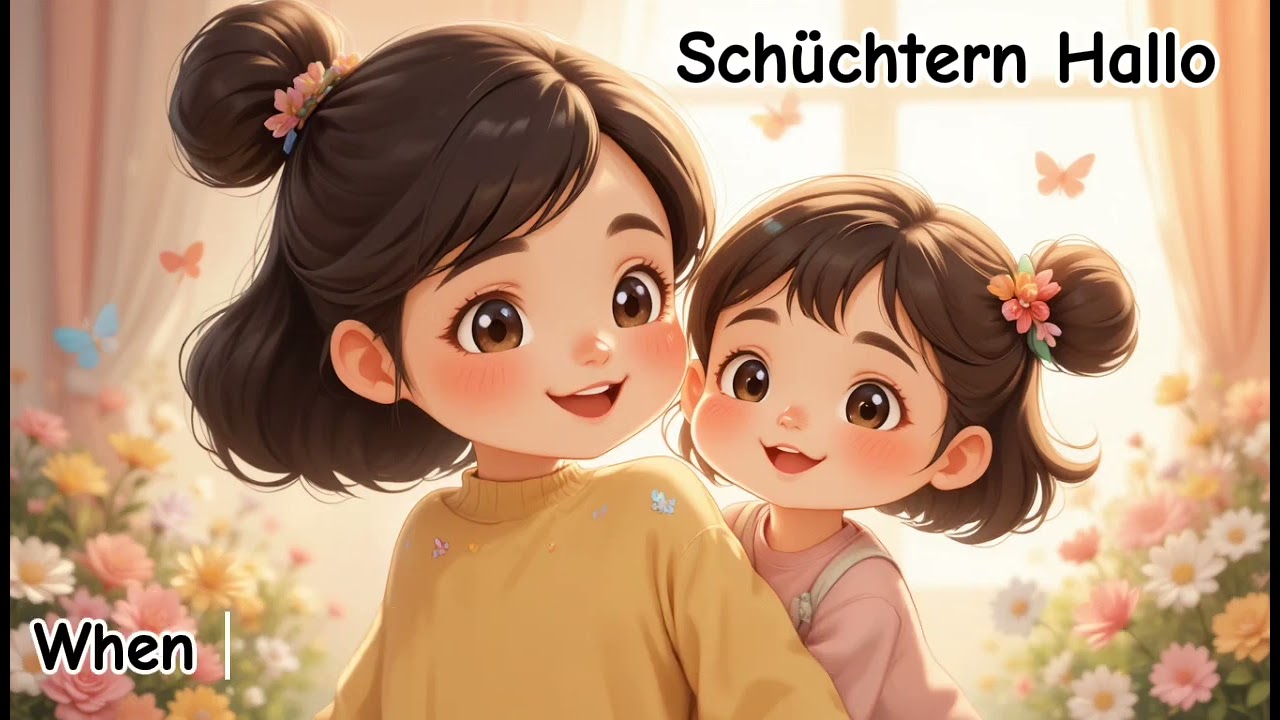 Schüchtern Hallo​ -​ Shy Shy Peek Hello | German &English Kids Song