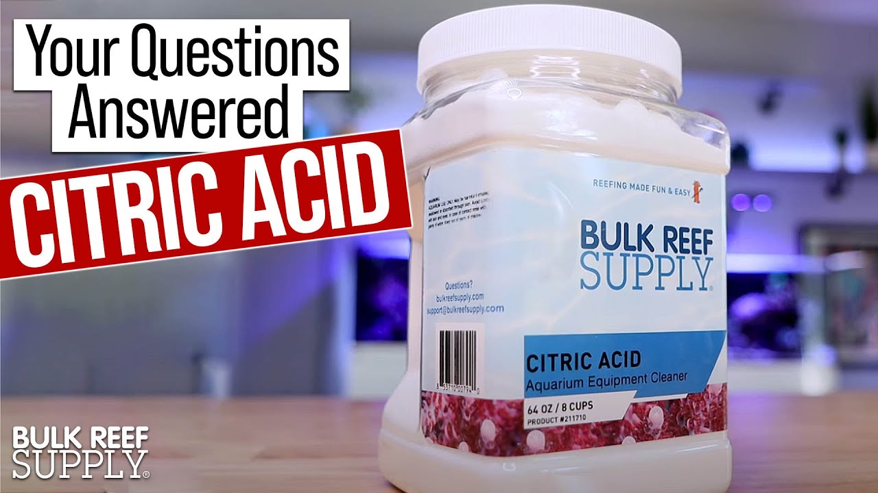 Better Than Vinegar & Cheaper...BRS Citric Acid for Saltwater Aquarium Maintenance!